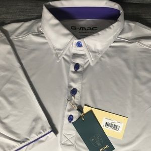 NWT G-Mac XL grey golf shirt SS
